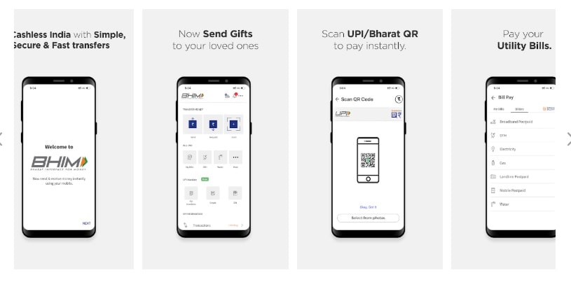 Bhim app - money transfer apps