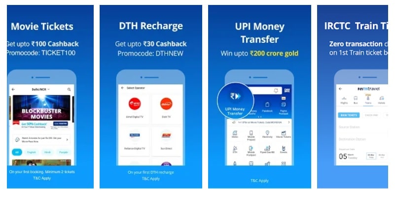 paytm money transfer apps