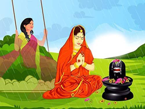 हरतालिका पूजा कशी करावी व हरतालिकेची कहाणी (hartalika puja vidhi in marathi)